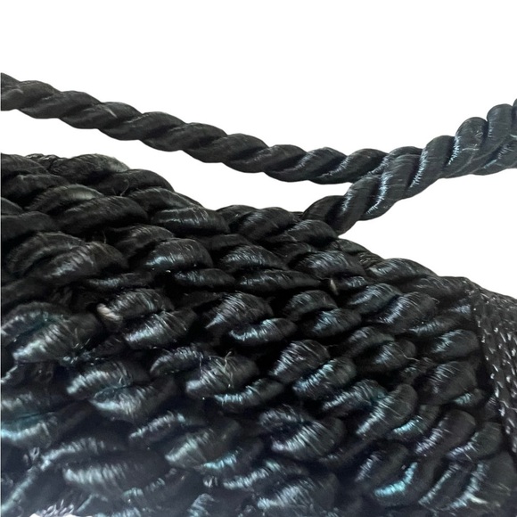 Vintage Black Rope Belt with Large Seashells Womens One Size - Picture 7 of 15